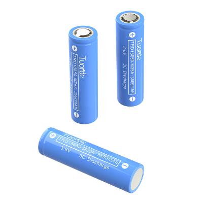 China Lightweight Low Temperature Lithium Battery , 3500mAh 18650 Lithium Ion Battery Cells for sale