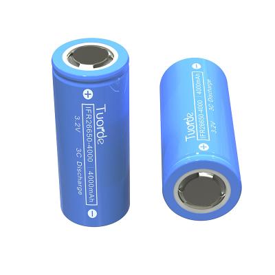 China 3.2V 4000mAh LFP 26650 battery cell 3C discharge for sale