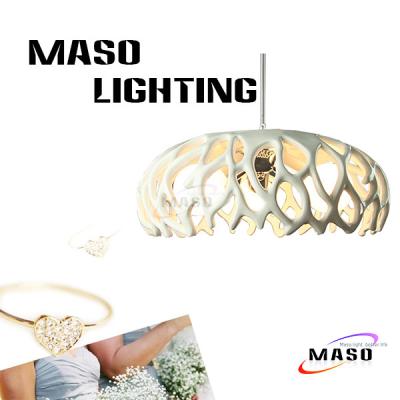 China Modern Coral Shape Home resin pendant lamps Indoor Lighting LED 3w Globe Bulb MS-P1007 for sale
