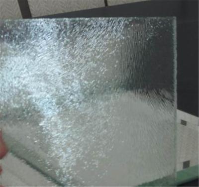 Китай Свернутое изготовленное на заказ выбитое стекло, OEM заморозило стекло уединения для двери продается