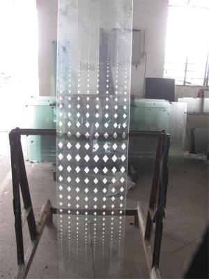 China Art Glass Glass Shower Wall moderado de impresión de seda artesona para interior en venta