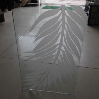 China Customized Pattern Tempered Door Glass Toughened  Low Iron for sale