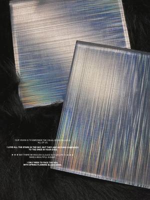 China Malla de alambre decorativa de cristal laminada del hielo del panel del corte recto en venta