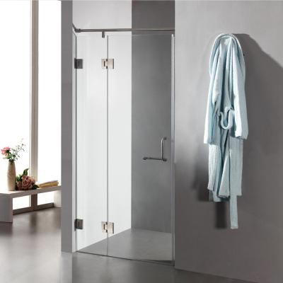 China Bathroom Tempered Glass Shower Screen Enclosure Flat Edge for sale