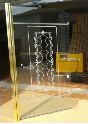 China Puerta de cristal moderada sin marco del cuarto de baño, vidrio de la pantalla de la bañera de la ducha del OEM en venta
