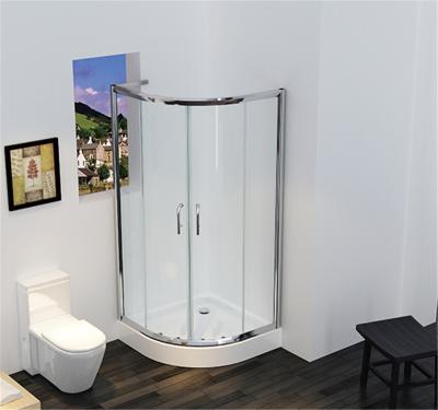 中国 浴室は組み立てられたガラス シャワーのエンクロージャの引き戸アルミニウムを和らげた 販売のため