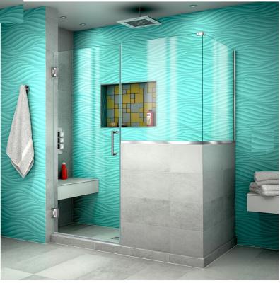 中国 注文の緩和されたガラス シャワーのエンクロージャの正方形のゆとりはガラス シャワー室を和らげた 販売のため