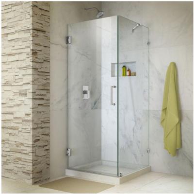 Cina Cabina di vetro della doccia della doccia temperata cerniera Frameless del quadrato di vetro di recinzione in vendita