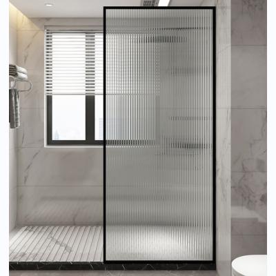 China 8-10mm Rainbow Figured Tempered Glass Shower Screen Bathroom Partitions Cubicles Divisions for sale