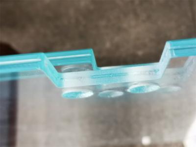 China Slik Printing Flat Bent Shower Tempered Glass For Shower Door en venta