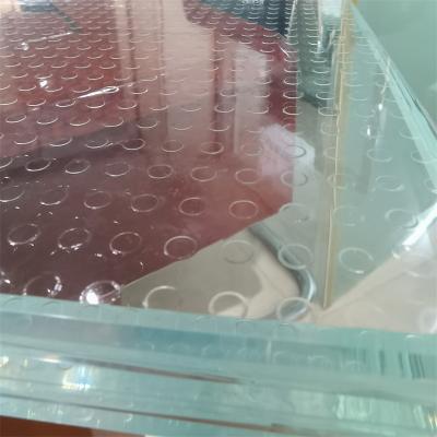 China Frameless Frosted Anti Slip Tempered Laminated Glass Panels Stair Step Glass Floor Systems for sale