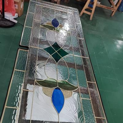 China Architecturale kunst Glas Venster Decoratie Gebruik Vaste ramen Glas Deur Kleur Architecturale kerk Glas Te koop