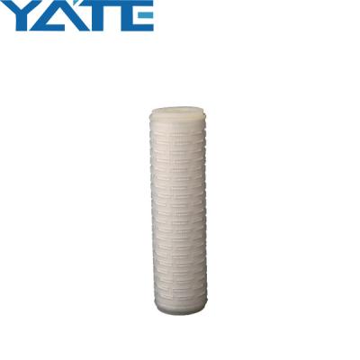China Pp Ptfe Pvdf Nylon Pes Filter Cartridge Pleated 0.1 Micron Water Filter for sale