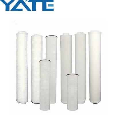 China Water High Flow Cartridge Filter Industrial Pleated Filter Element for sale