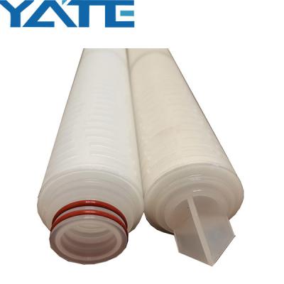 China Cartucho de filtro plisado membrana del polipropileno para la filtración del agua en venta