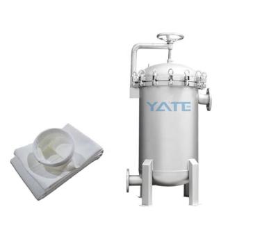 China Water Treatment Single Multi Bag Filter Housing 304 316L Stainless Steel Bag Filter Housing for sale