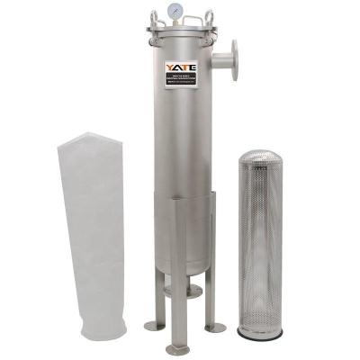 China SS Duplex Bag Filter Housing For Wine Milk Filtration Machine for sale