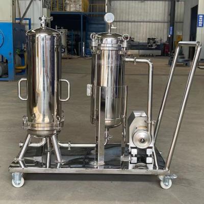 Chine Produits alimentaires et boissons micro filtration de l'eau à l'huile de noix de coco SS304 boîtier de filtre de sac à vendre