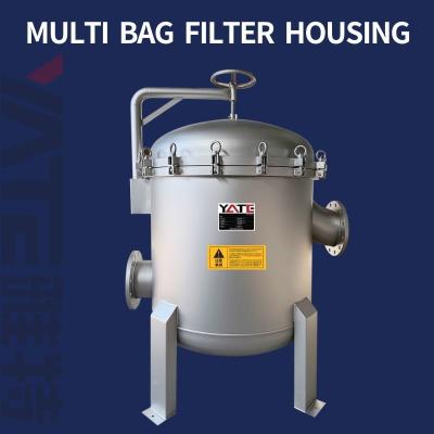 China Stainless Steel Bag Type Filter Housing Liquid Filtration Housing for sale