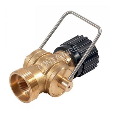China male thread 3 position fire nozzle 1.5inch 2inch 2.5inch in brass material for sale