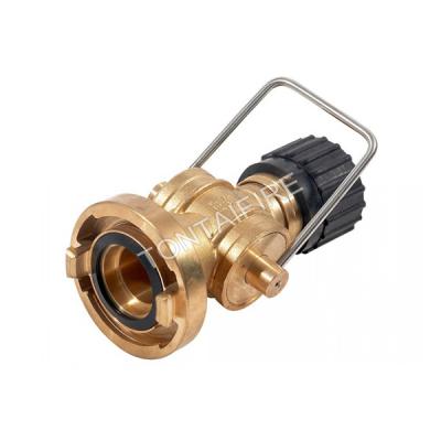 China Storz 3 position fog nozzles in brass material for hydrant system for sale