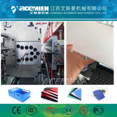 China Packing PP Hollow Sheet Extrusion Line Customized Color Electrical Control System for sale