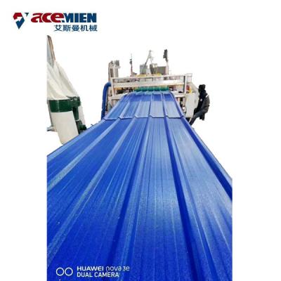 China PVC Roofing Sheet Plant Roof Tile Machine , Roof Roll Forming Machine ASA Resin for sale