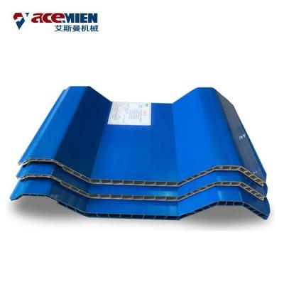 China Double Wall Corrugated Roof Sheet Making Machine Hollow Customized Voltage for sale