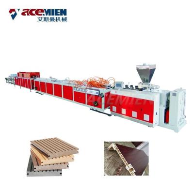 China Sawdust Board Wood Plastic Composite Production Line PVC UPVC Hollow Door for sale
