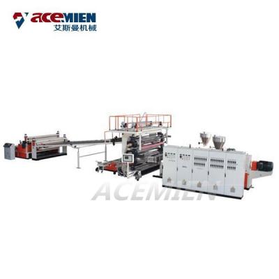China PVC SPC Click Floor Making Machine For Indoor Decoration Single Screw for sale