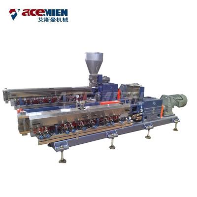 China PP PE Film Granulator Double Two Stage Pelletizing Line Machine 100-1000 Kg for sale