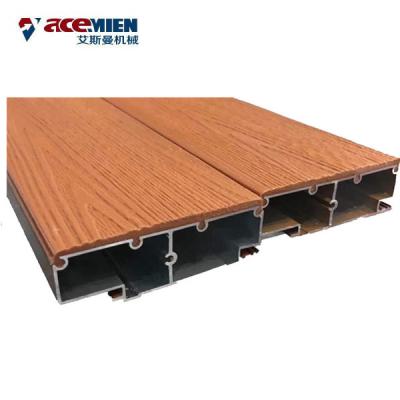 Chine Profil en bois en plastique de composés de PVC de PE de pp faisant le cadre de porte de conseil de Decking de balustrade de la machine WPC à vendre