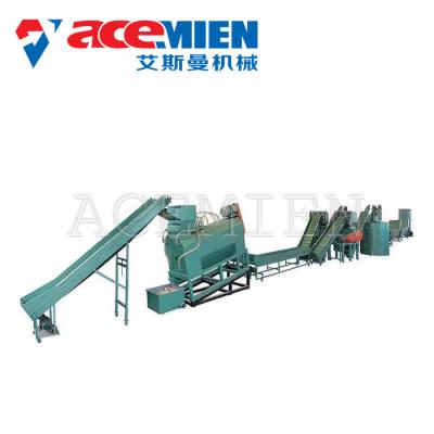 China 380 V 50 HZ Plastic Recycling Washing Line High Automatic Operating With Crusher for sale