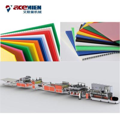 China Sheet Extrusion Grid Board Production Line Plastic Plate Making Machine Hollowness for sale