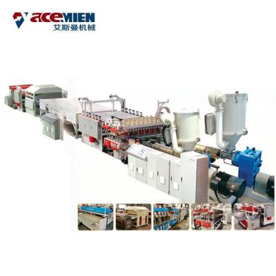 China PP PE Plastic Corrugated Hollow Sheet Making Machine , Plastic Sheet Extrusion Line for sale