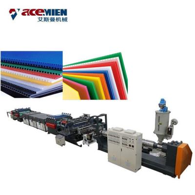 China Plastic Corrugated Box PP Hollow Sheet Extrusion Line High Efficiency Durable for sale