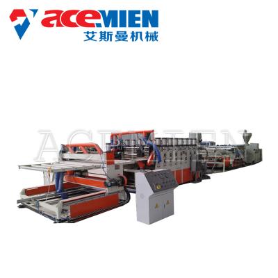 China PVC Foam Plate Making Machine 25m*5m*3m With Forming Table Tracking Cutter for sale
