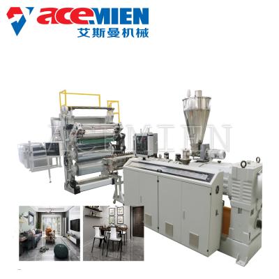 China Máquina del panel de pared de la protuberancia del tablero de la hoja, cadena de producción de mármol artificial PVC falsa en venta