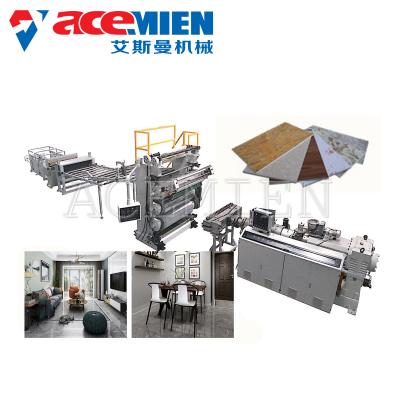 China PVC Imitation Artificial Marble Making Machine Decoration With UV Coating for sale