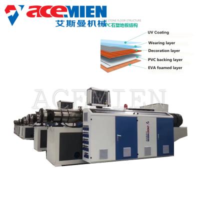China Plastic Flooring PVC Foam Board Machine , SPC Flooring Making Machine for sale