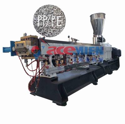 China Plastic 200KW ABS PS Parallel Twin Screw Extruder for sale