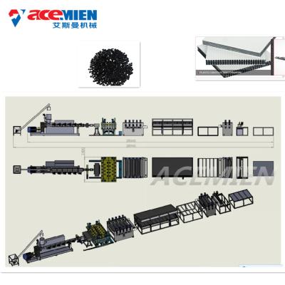 China Single Screw Weight 8-20 T Extrusion Mould PP Plastic Construction Formwork Machine for sale