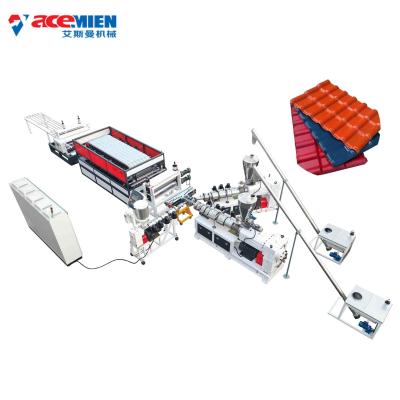 China Automatic High Quality Plastic PVC Roof Tile Manufacturing Machine for sale