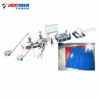 China Corrugated PVC PC Roofing Sheet Extruder Machine 160KW for sale
