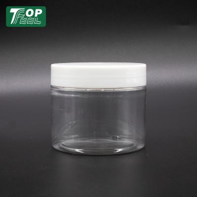 China Plastic Empty Body Scrub Jars Custom 250ml Pp Gold Lid For Cosmetic for sale