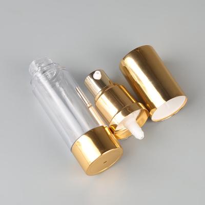 China Mini Aluminum Pump Acrylic Airless Glass Cosmetic Bottles 5ml 10ml 15ml en venta