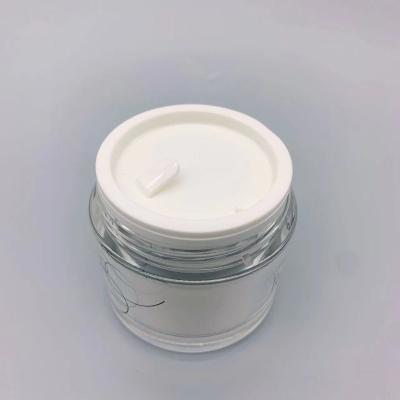 China Cylindrical Mask Aloe Vera Cream 10g PP Plastic Jars With Scoop for sale