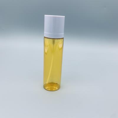 China PET yellow translucent aerosol pump bottle plastic hand sanitizer for sale