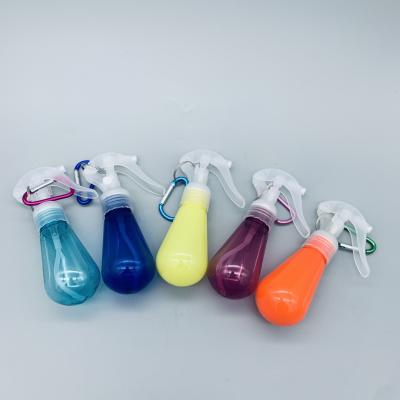 China Key Chain Trigger Cosmetic PET Bottle Ball Shape 80ml 60ml for sale