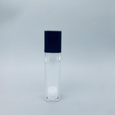 China Botella privada de aire de acrílico transparente negra 5ML Coverless en venta
